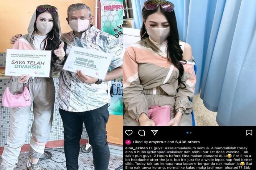 Eina Semalam Register Pakai Website Mana Ya Eina Azman Padam Foto Selepas Netizen Persoal Kelebihan Dapat Cucuk Vaksin Di Ipoh Sensasi Mstar