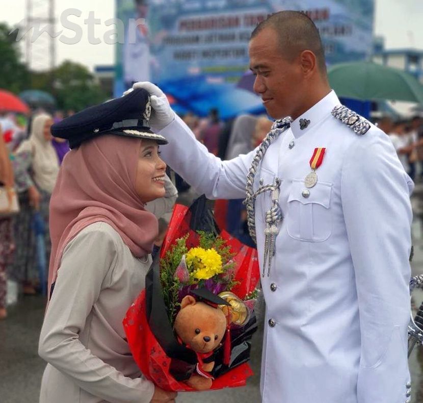 Ierah hadir semasa majlis tamat latihan kepolisan pada November 2019.