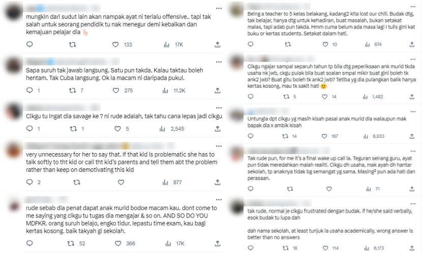 Antara reaksi warga maya berhubung isu tersebut.