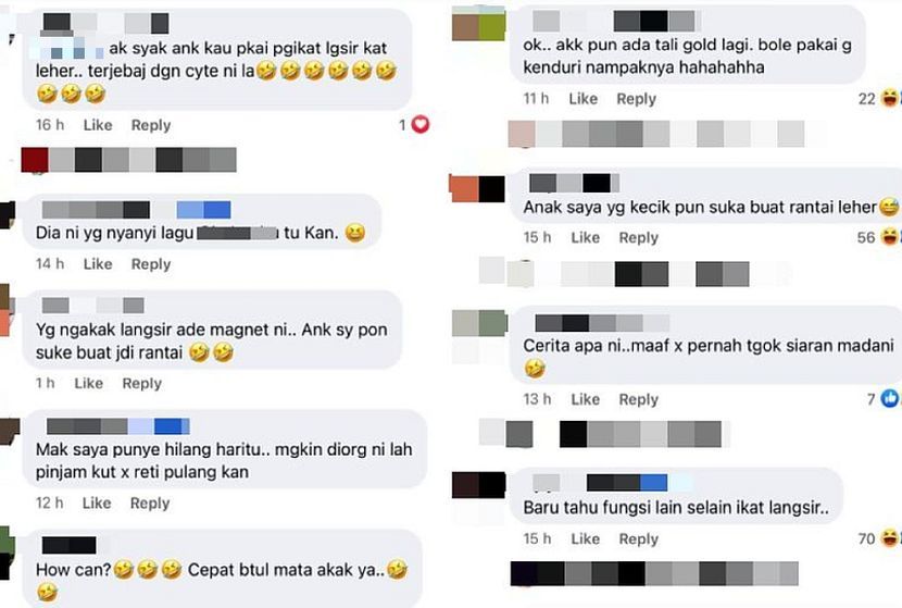 Warga maya turut terhibur dengan perkongsian wanita tersebut.
