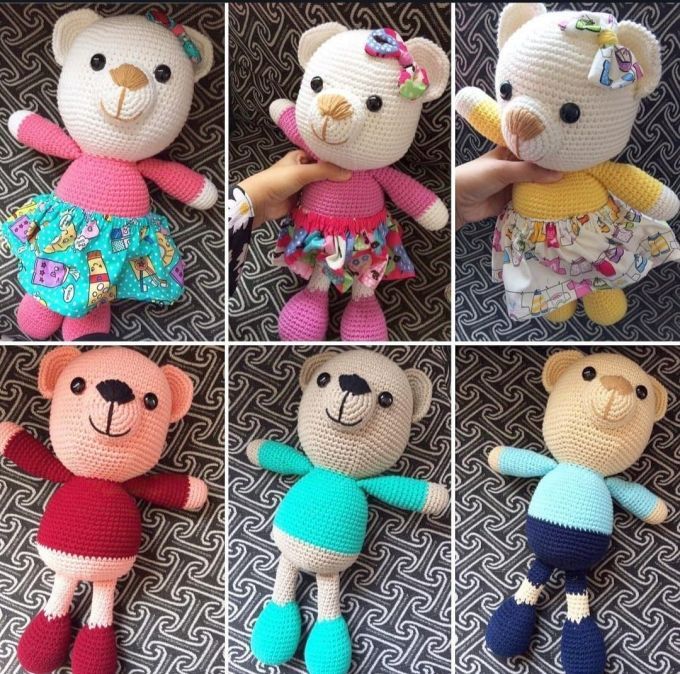 Amigurumi yang dihasilkan membantu menjana pendapatan.