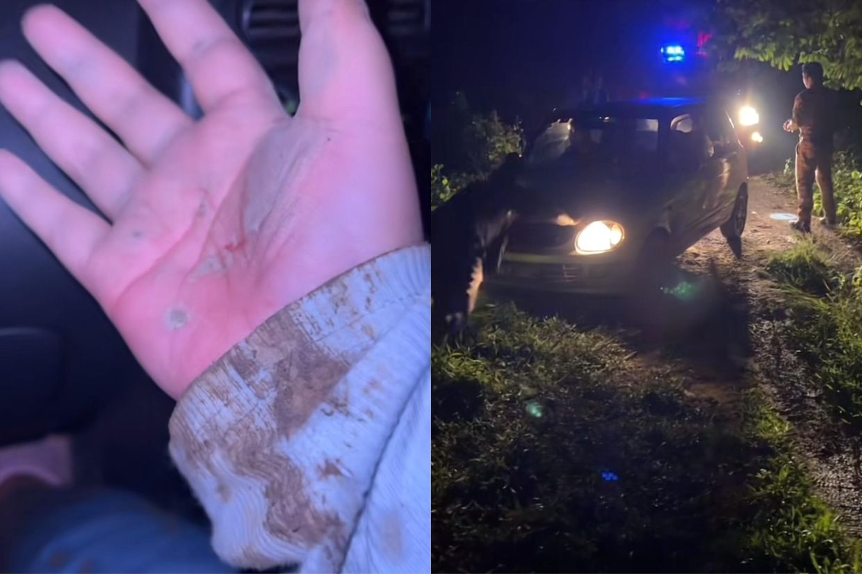 Pasangan ini tidak mengalami kecederaan serius berikutan kejadian berlaku pada Rabu itu.