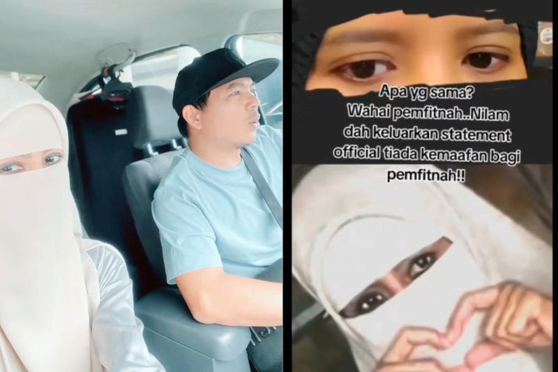 Nilam berkongsi perbezaan matanya dengan Maizila.
