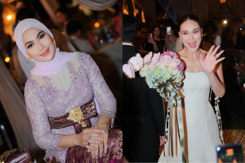 Fasha (kiri) gembira melihat Luna kini sudah bertemu dengan teman hidup.