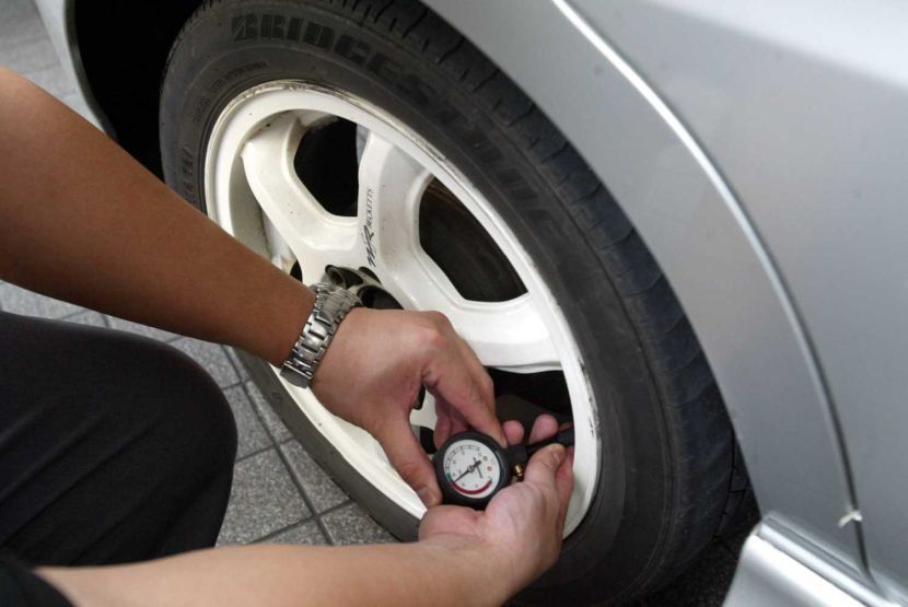 Bridgestone Malaysia campaign 'THINK BEFORE YOU DRIVE'. Checking tyre pressure is as important as checking engine oil and brake fluid.