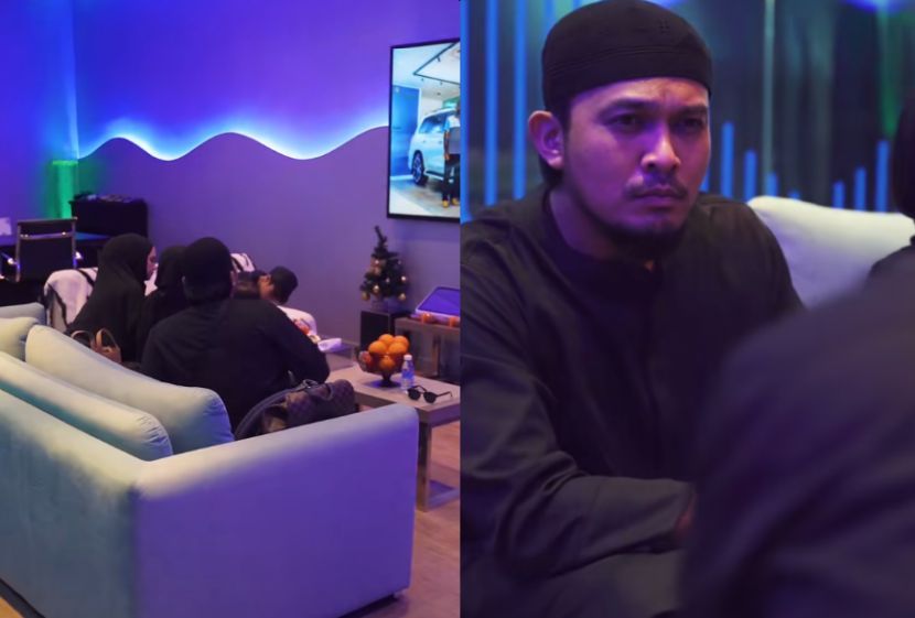 Anak-anak dan isteri teruja lihat kenderaan baru untuk keluarga.