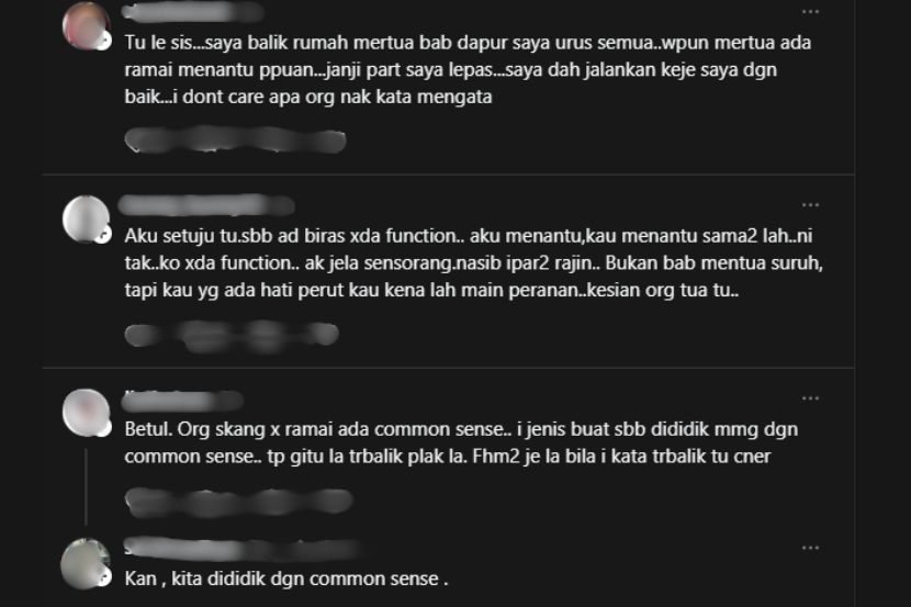 Reaksi netizen