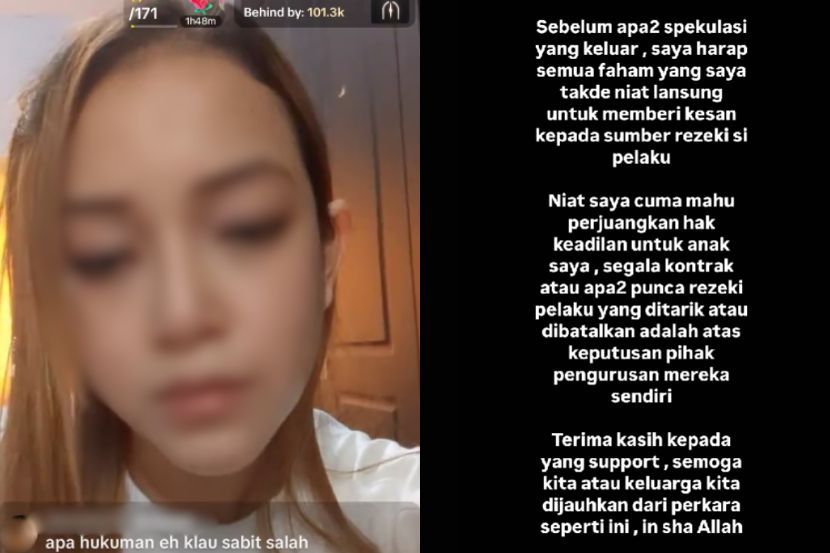 Ibu mangsa turut memaklumkan dia tidak berniat menyekat rezeki CEO Batu.