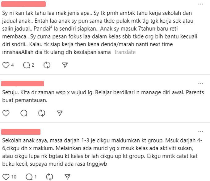 Segelintir warga maya turut bersetuju dengan penjelasan pihak sekolah.