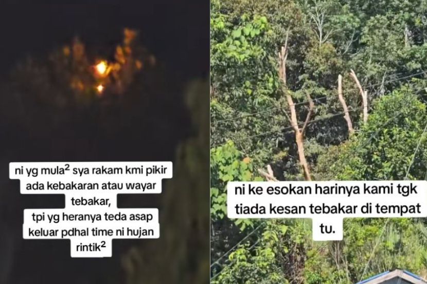 Tiada kesan kebakaran sehari selepas kejadian meyakinkan masyarakat Sabah, api misteri berkenaan adalah bugang.