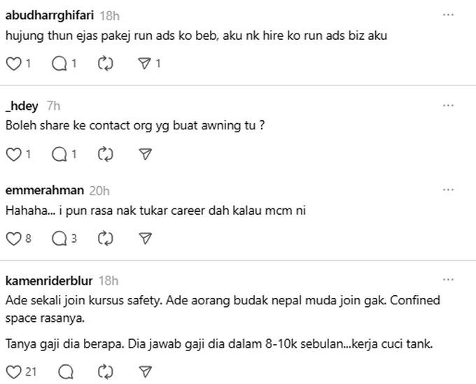 Demikian reaksi warga maya.