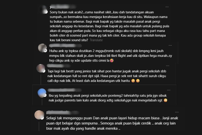 Reaksi netizen