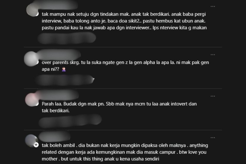 Reaksi netizen