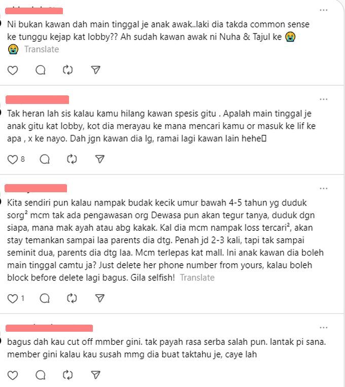 Netizen turut bersetuju dengan tindakannya untuk menyekat rakan baik yang tidak bertanggungjawab.