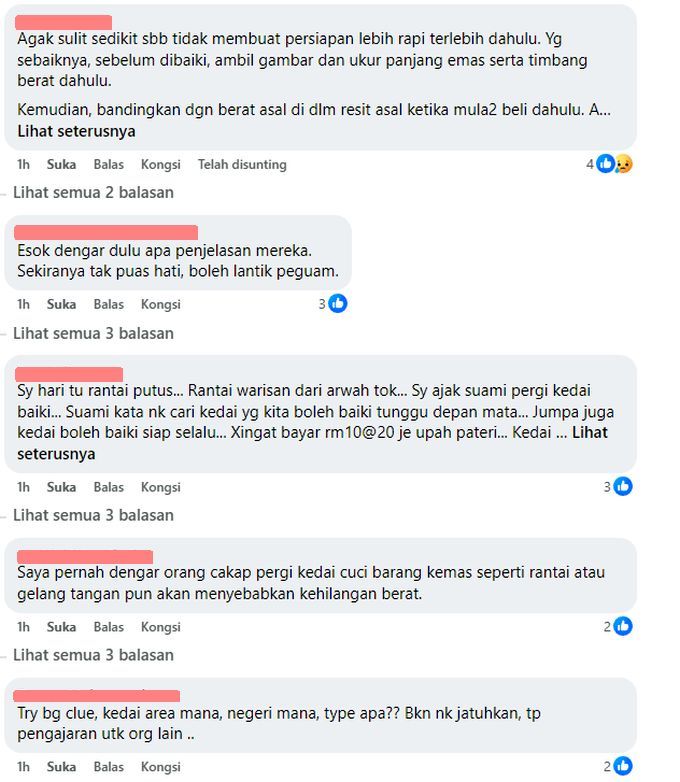 Warga maya berkongsi beberapa kaedah yang boleh dilakukan sekiranya tukang emas terbabit enggan bertanggungjawab.
