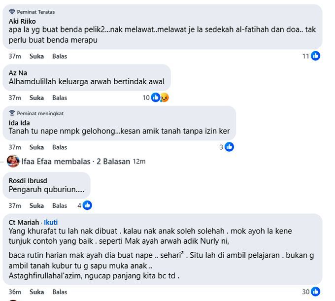 Warga maya turut meluahkan rasa kecewa dengan sikap segelintir individu tidak bertanggungjawab. 