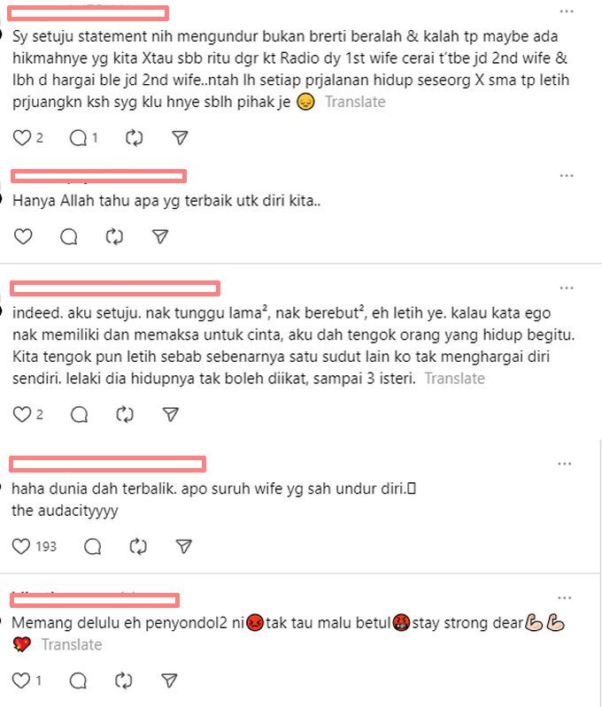 Warga maya turut meluahkan rasa geram pada kekasih suaminya itu.