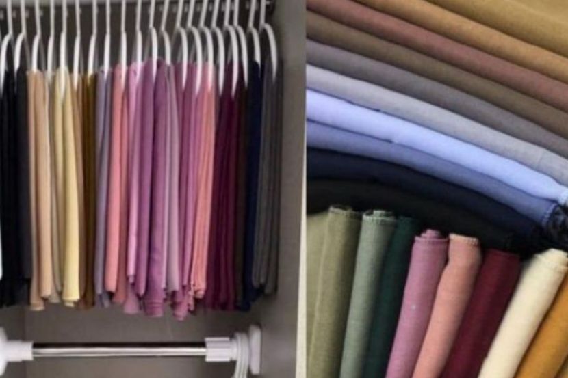 Setiap wanita akan memastikan mereka mempunyai semua jenis warna tudung. -Gambar hiasan