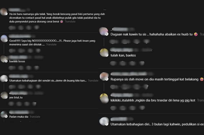 Reaksi netizen dan maklum balas wanita.