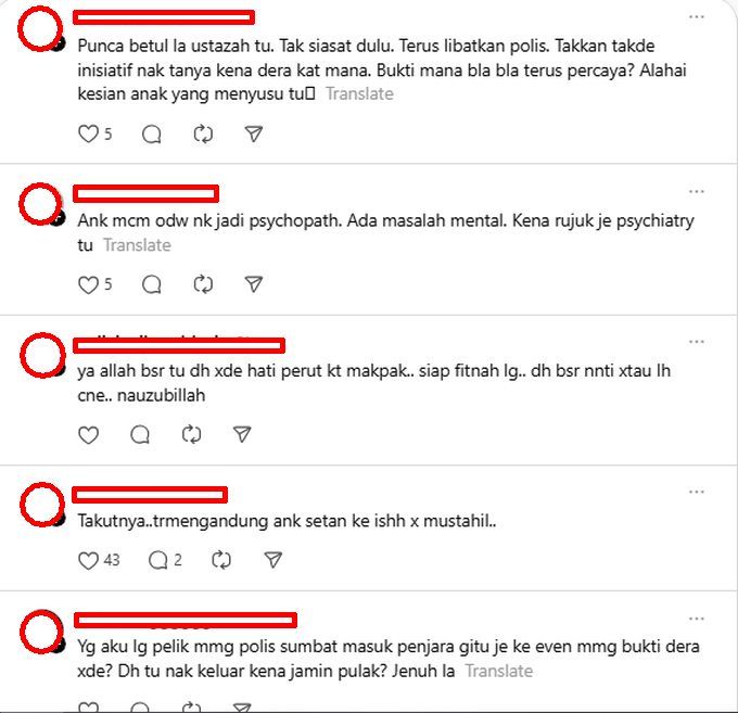 Netizen meninggal reaksi kurang senang berhubung sikap budak perempuan terbabit.