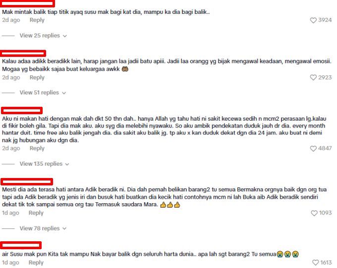Antara reaksi warga maya di ruangan komen.