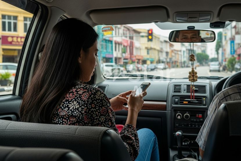 Individu yang memilih perkhidmatan e-hailing bertujuan mengelak bersesak dalam pengangkutan awam. -Gambar hiasan AI