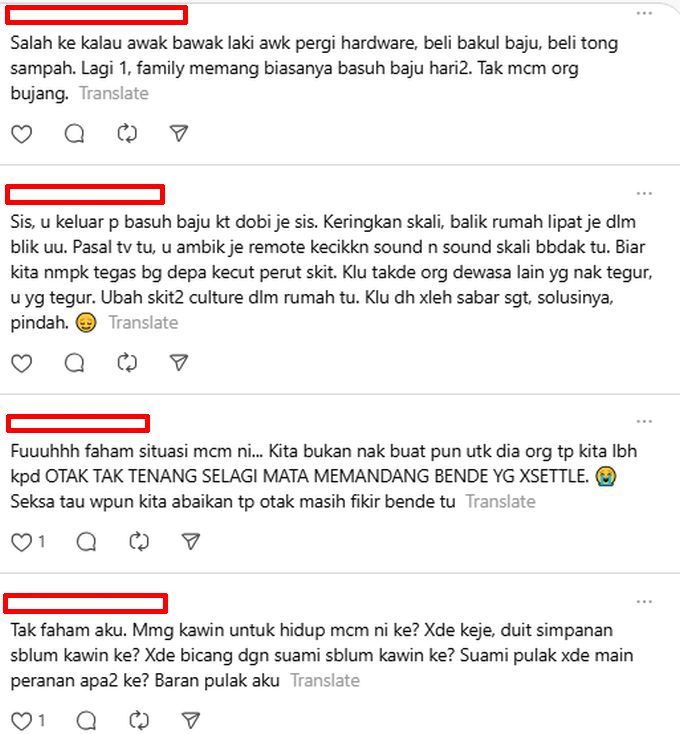 Netizen menyarakannya untuk berpindah ke rumah sewa.