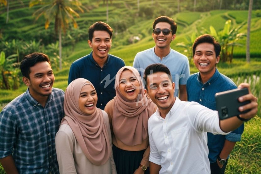Bercuti bersama rakan-rakan merupakan momen yang paling menyeronokkan. -Gambar hiasan AI