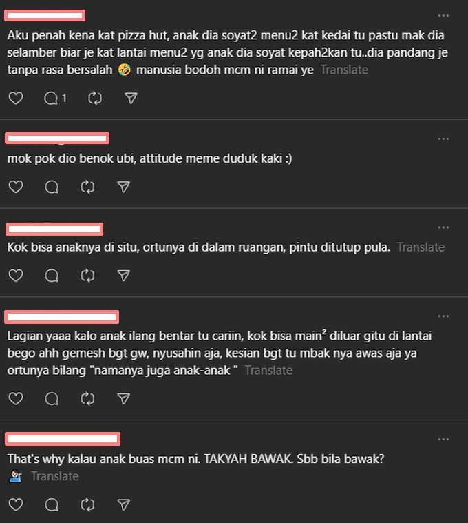 Warga maya meluahkan rasa geram terhadap ibu bapa budak terbabit.