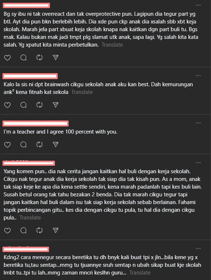 Netizen berdebat mengenai tindakannya yang dikatakan mencampur urusan anaknya di sekolah.