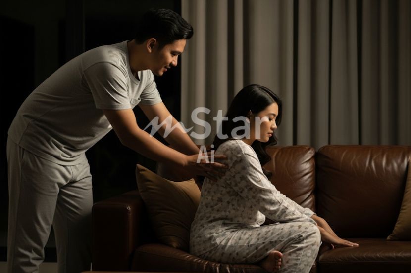 Para suami perlu segera memujuk isteri bagi mengelak masalah rumah tangga menjadi semakin buruk. -Gambar hiasan AI