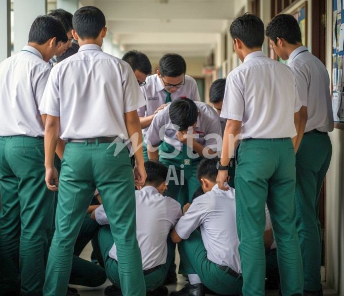 Kejadian buli sering berlaku di sekolah berasrama. -Gambar hiasan AI