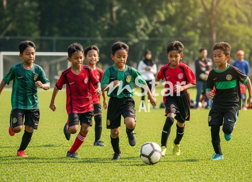 Permainan berkumpulan dapat membantu perkembangan kanak-kanak. -Gambar hiasan AI
