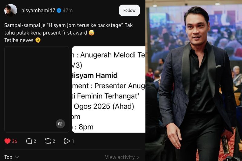 Hisyam dipercayai sudah memadam hantaran yang dimuat naik di Threads.