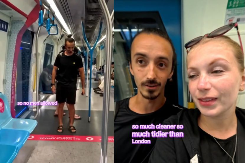 Pelancong terkejut MRT bukan sahaja bersih tetapi turut menyediakan gerabak khas untuk wanita.