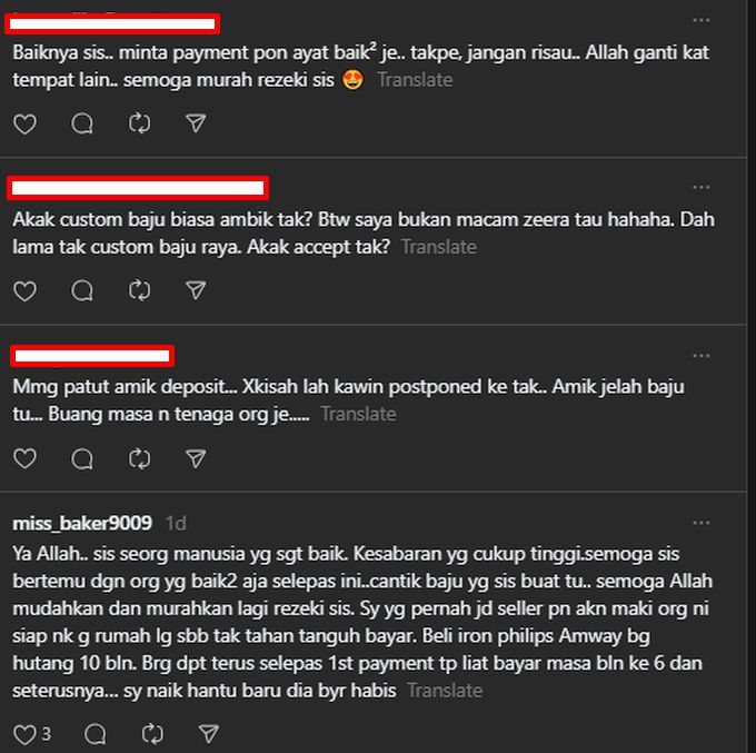 Netizen menitipkan doa dan menasihatinya supaya lebih berhati-hati.