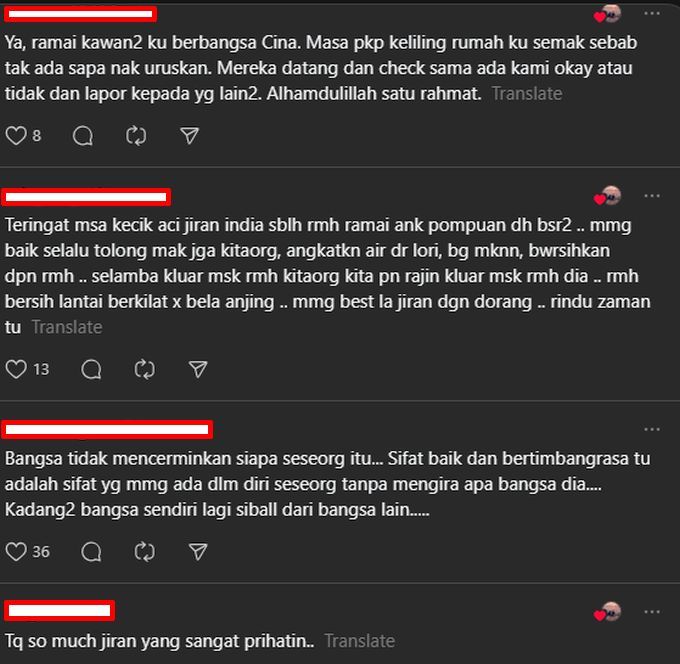Warga maya memuji keprihatinan jirannya.