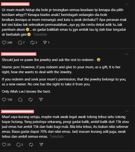 Warga maya memberikan cadangan masing-masing bagi membantu mengatasi masalah dialami wanita ini.