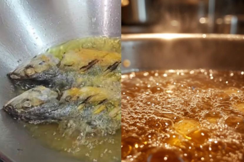 Minyak masak yang bertukar warna kurang elok untuk digunakan lagi. -Gambar hiasan