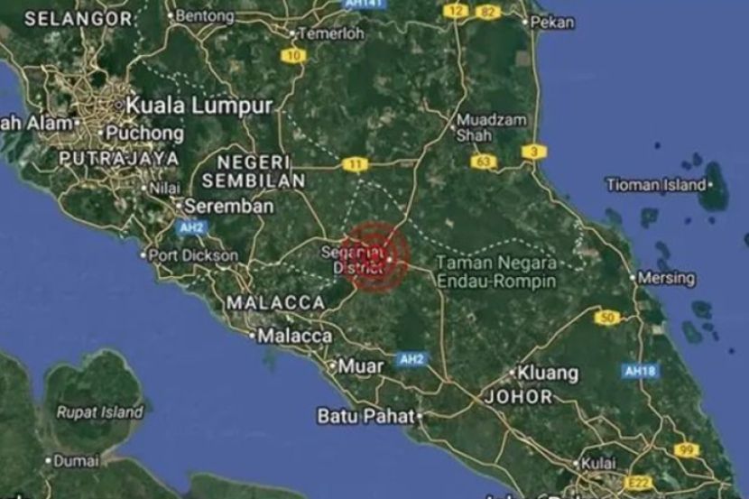 Segamat sekali lagi dilanda gegaran pada awal pagi Jumaat.
