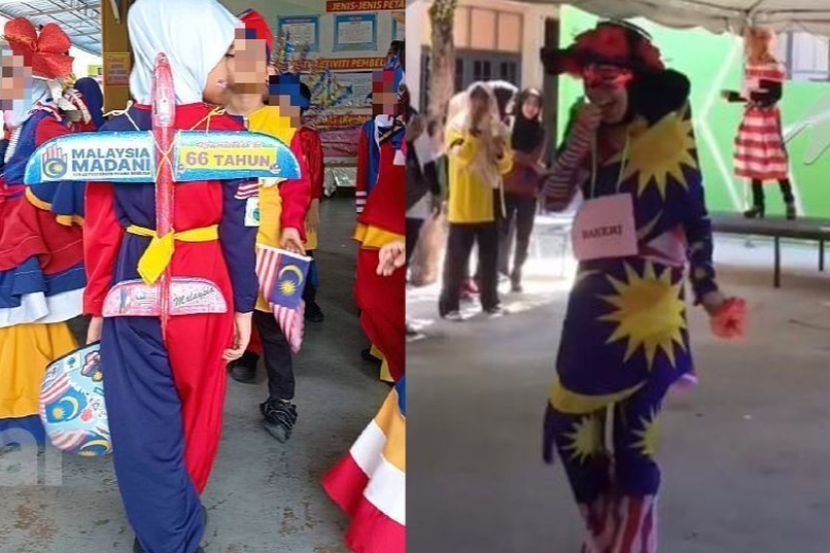 Pakaian tema Hari Kebangsaan yang pernah tular sebelum ini. -Gambar hiasan