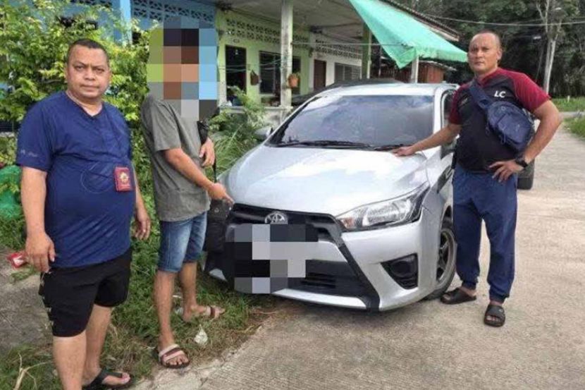Suspek rogol warga Afrika diberkas polis. -Foto Thalang police station