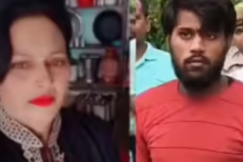 Rani Devi (kiri) menjadi mangsa bunuh kekasihnya, Arun Rajput.