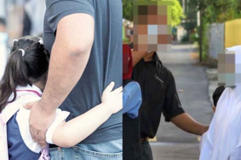 Ada ibu bapa yang masih menemani anak di kawasan sekolah. -Gambar hiasan