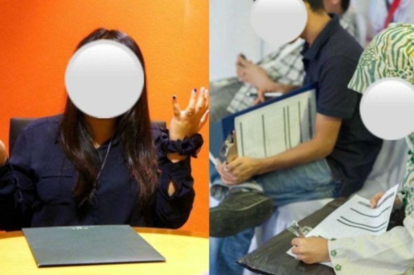 Ada kalangan calon membawa ibu bapa, kekasih menemani mereka ketika temu duga. -Gambar hiasan