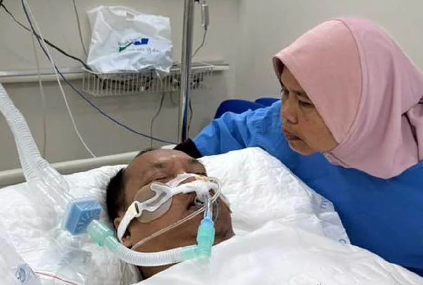 Mohamad Basri Ibrahim, 49, mengalami pendarahan otak semasa melancong ke Vietnam. -Foto Harian Metro