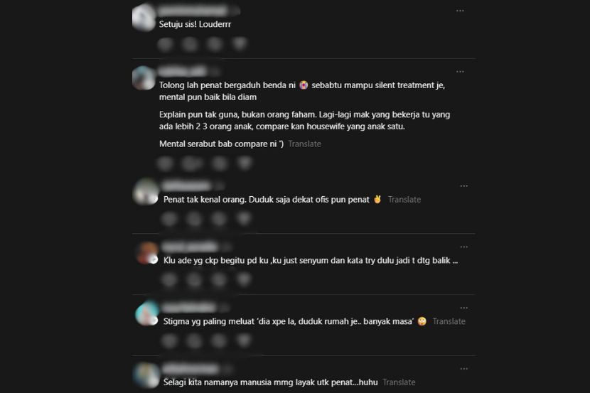Reaksi netizen