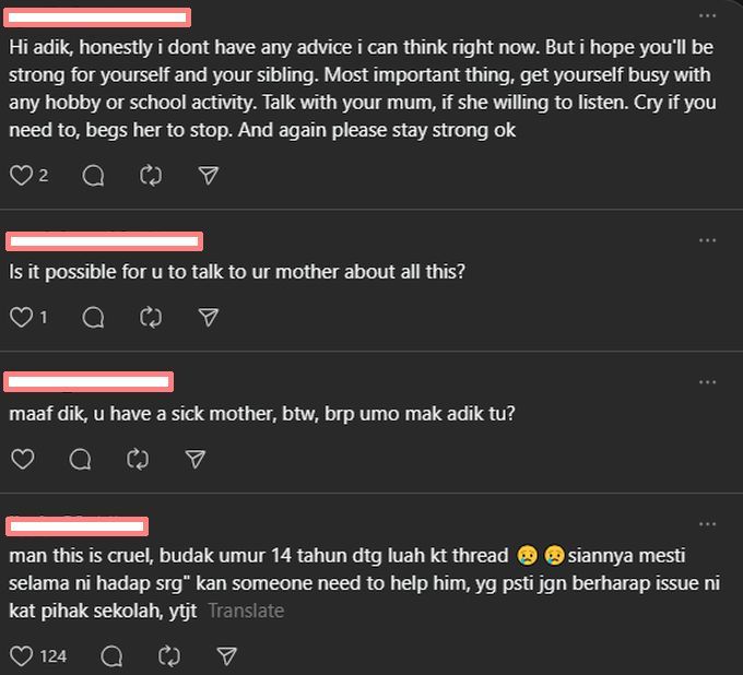 Netizen memberikan pandangan dan nasihat bagi membantu pengadu.