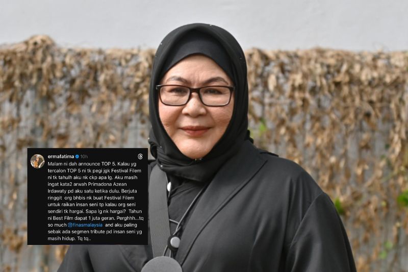 Perkongsian Erma di Threads miliknya.