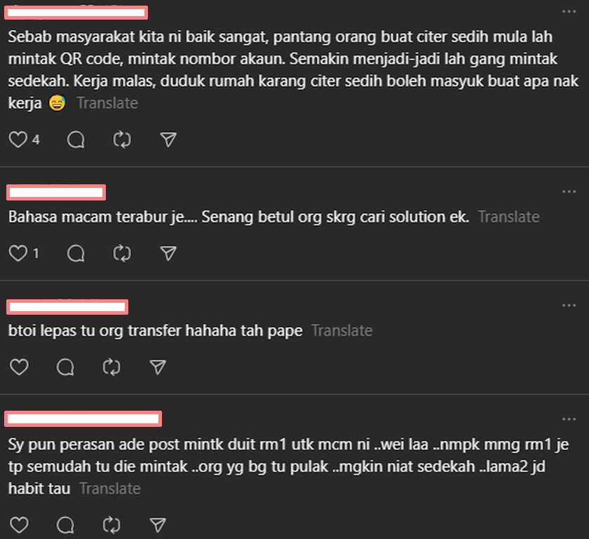 Warga maya turut meluahkan rasa kurang senang tentang sikap individu tersebut.